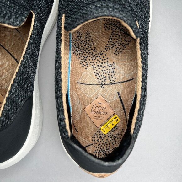 Free Waters Shoes Women's Size 9 Black TRVL Slip-On Athletic Comfort Loafers - Picture 9 of 12